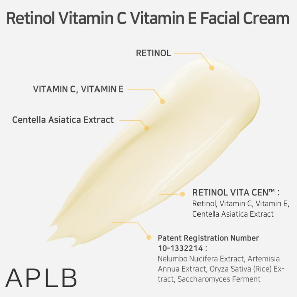APLB - Retinol Vitamin C Vitamin E Facial Cream 55ml