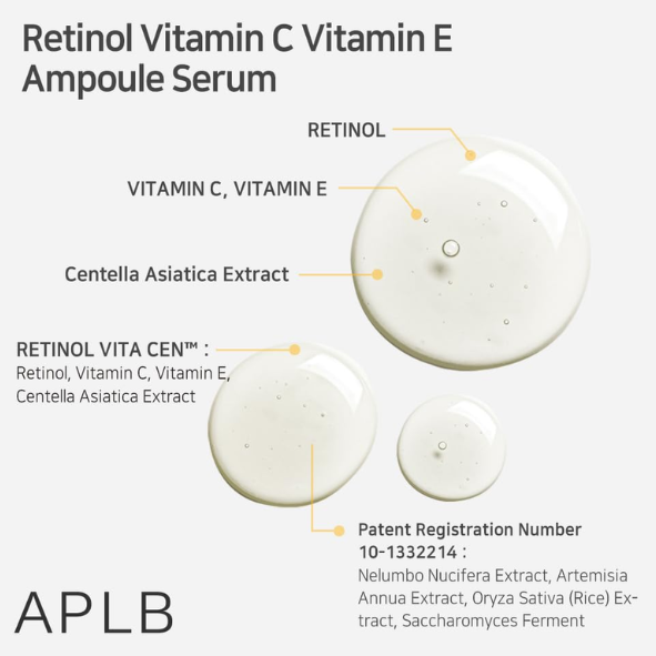 APLB - Retinol Vitamin C Vitamin E Ampoule Serum 40ml