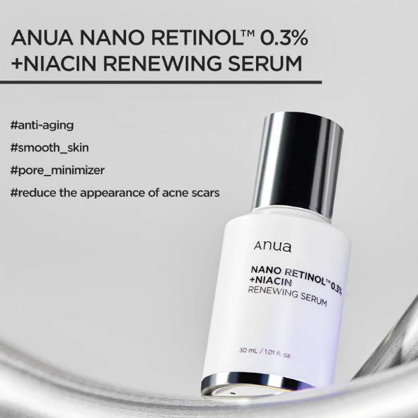 ANUA - Nano Retinol 0.3% + Niacin Renewing Serum 30ml