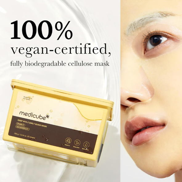 MEDICUBE - Deep Vita C Daily Quick Mask (30pcs)
