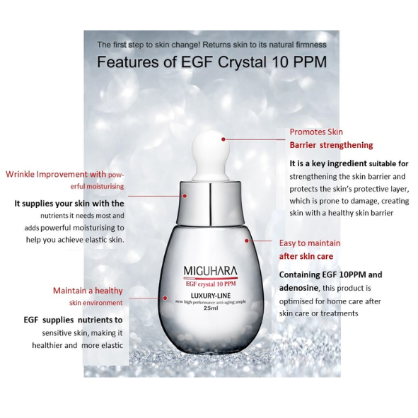 MIGUHARA - EGF Crystal 10 PPM 25ml