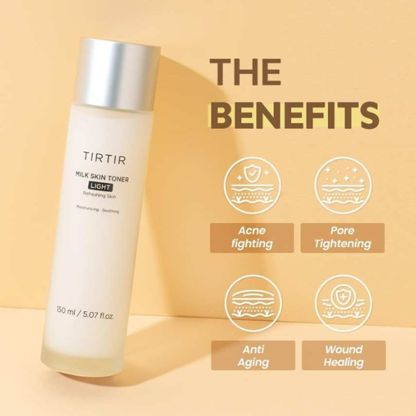 TIRTIR - Milk Skin Toner Light 150ml