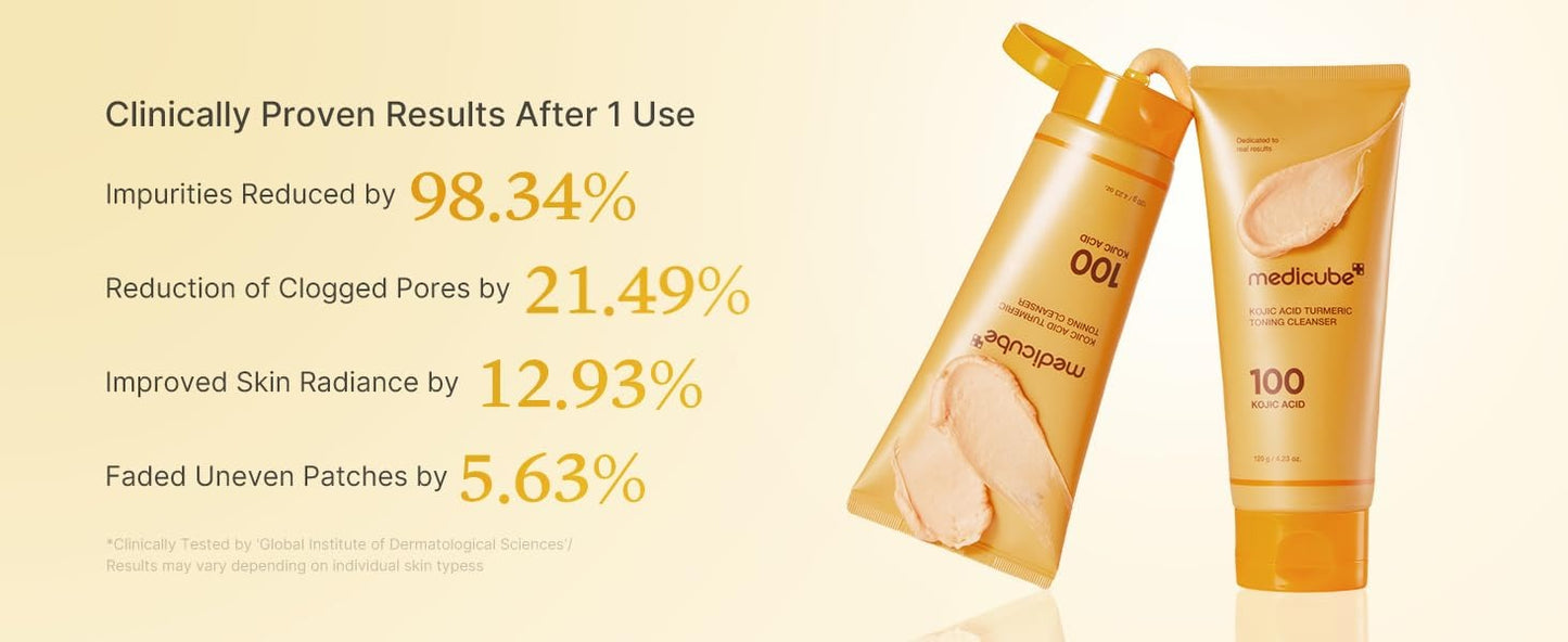 Medicube - Kojic acid turmeric toning cleanser 120g