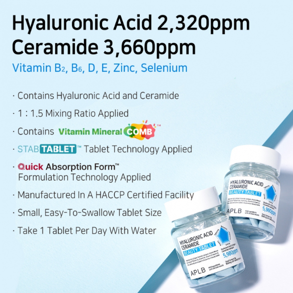 APLB - Hyaluronic Acid Ceramide Beauty Tablet (30)