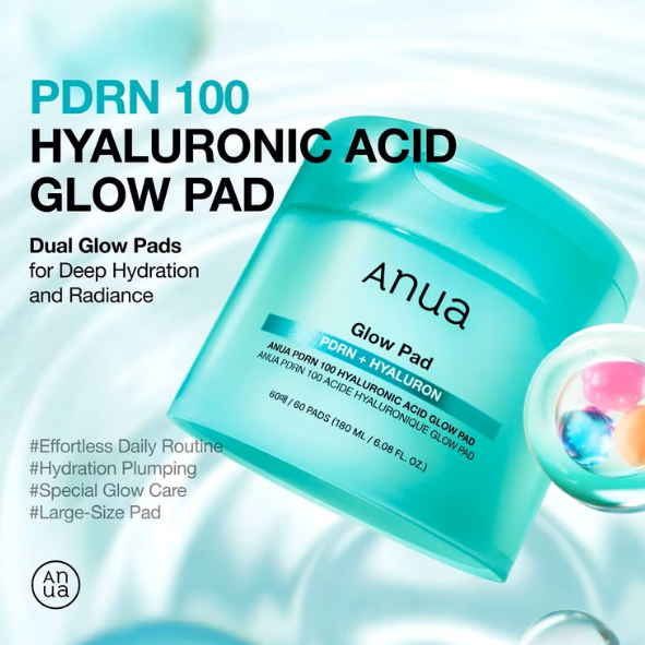 Anua - PDRN 100 Hyaluronic Acid Glow Pad (60ea)