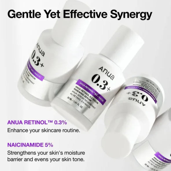 Anua - Nano Retinol 0.3% + Niacin Renewing Serum 30ml (new bottle)