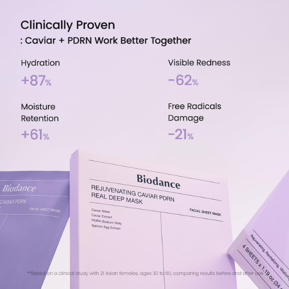 Biodance - Rejuvenating Caviar PDRN Real Deep Mask (4ea)