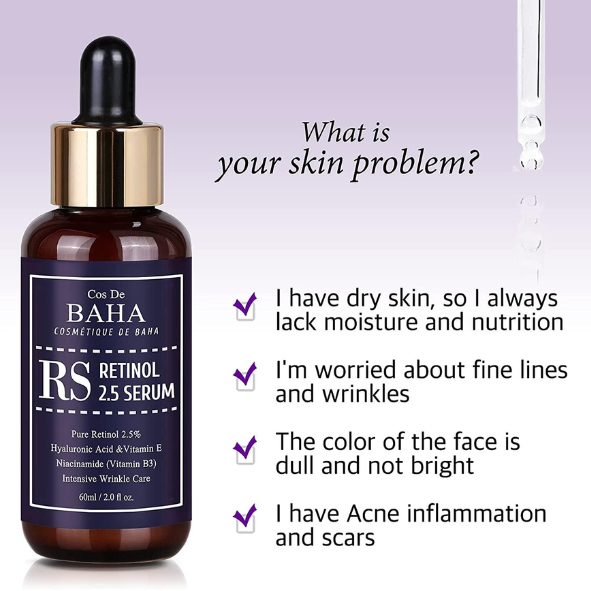 Cos De BAHA - RS Retinol 2.5 Serum 60ml (Jumbo)
