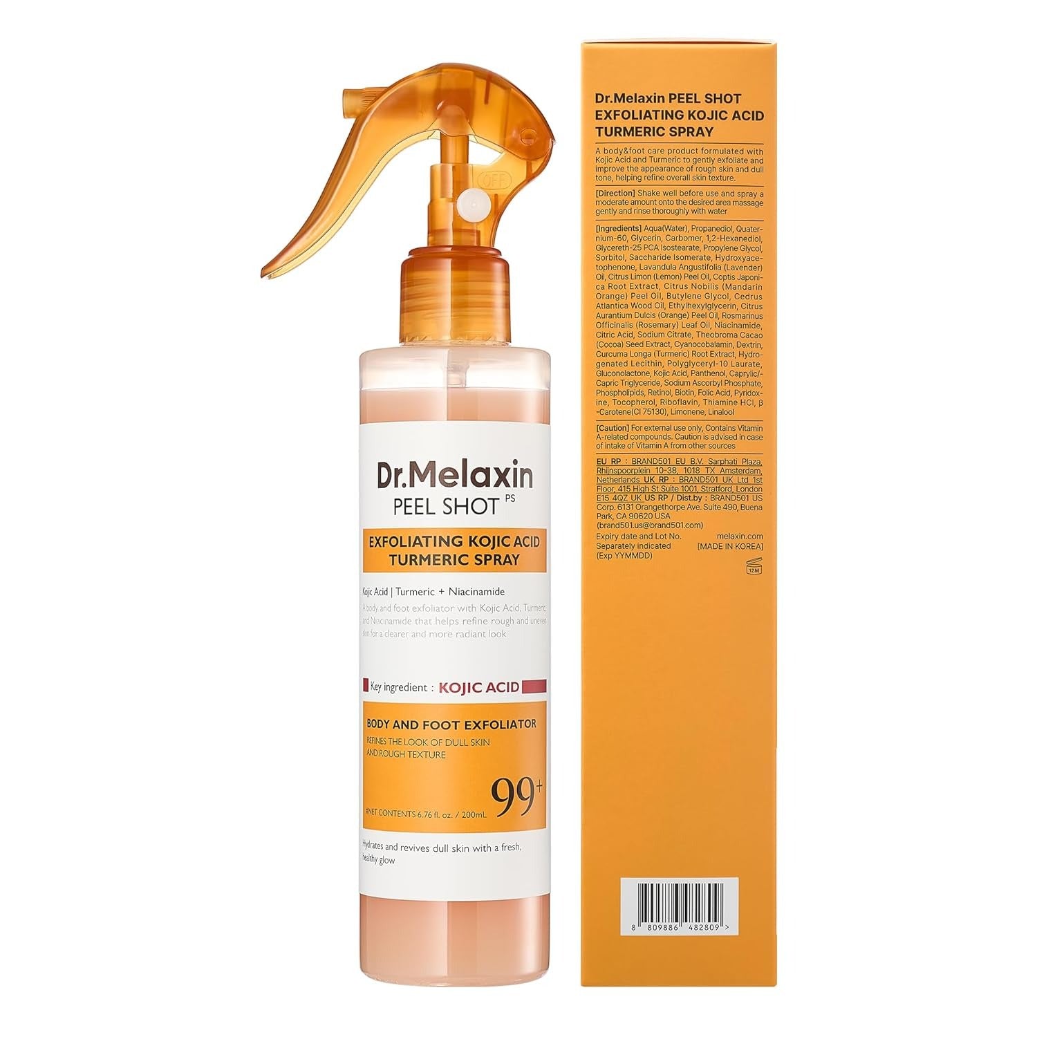 Dr.Melaxin - Peel Shot Exfoliating Kojic Acid Turmeric Spray 200ml