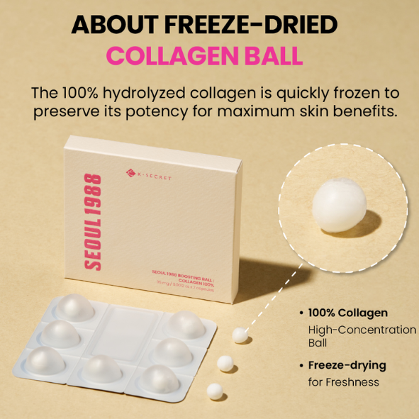 KSECRET - SEOUL 1988 Boosting Ball : Collagen 100% ( x7 Balls)