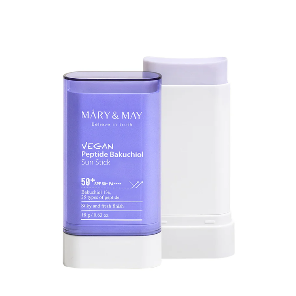 Mary&May - Vegan Peptide Bakuchiol Sun Stick SPF50+ PA++++ 18g