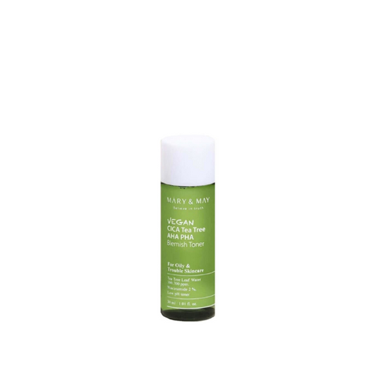 Mary&May - Vegan CICA Tea Tree AHA PHA Blemish Toner 30ml