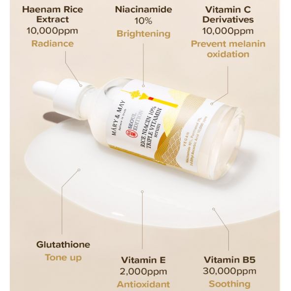 Mary&May - Rice niacin 10% Triple Vitamin Serum 80ml