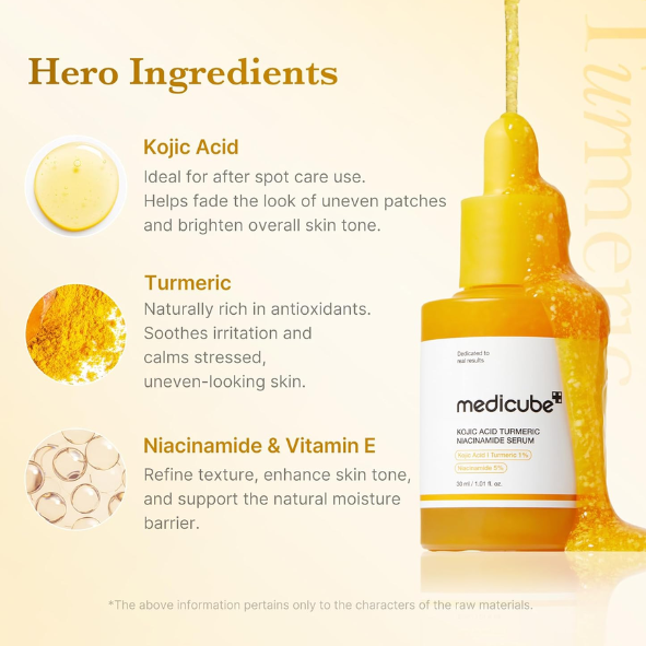 MEDICUBE - Kojic Acid Turmeric Niacinamide Serum 30ml