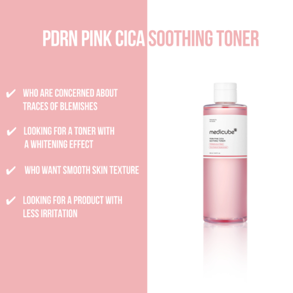 MEDICUBE - PDRN Pink Cica Soothing Toner 250ml