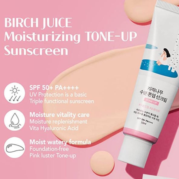 ROUND LAB - Birch Juice Moisturizing Tone Up Suncreen 50ml