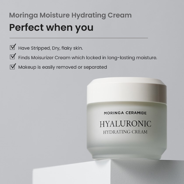 heimish - Moringa Ceramide Hyaluronic Hydrating Cream 50ml