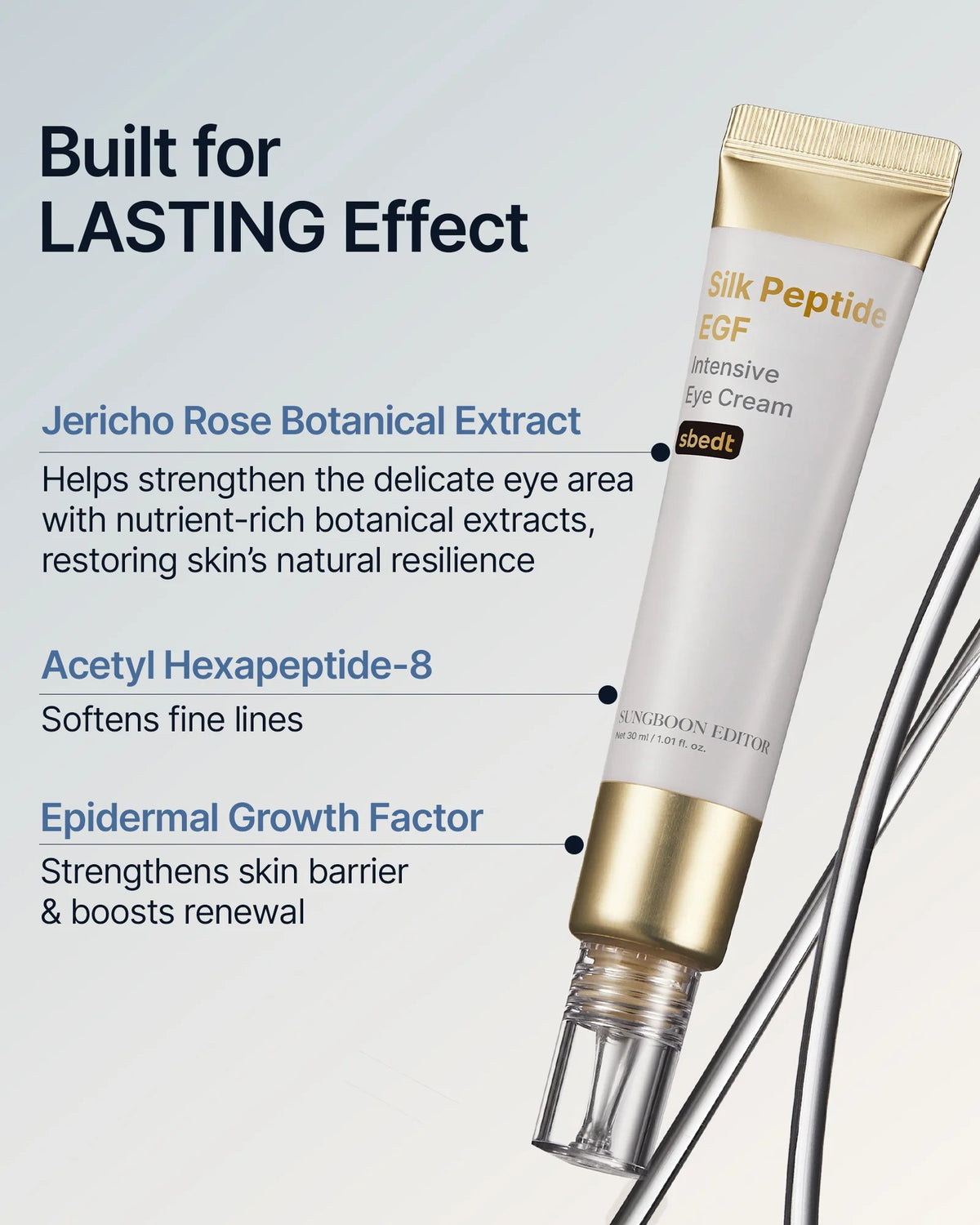SUNGBOON EDITOR - Silk Peptide EGF Intensive Eye Cream 30ml