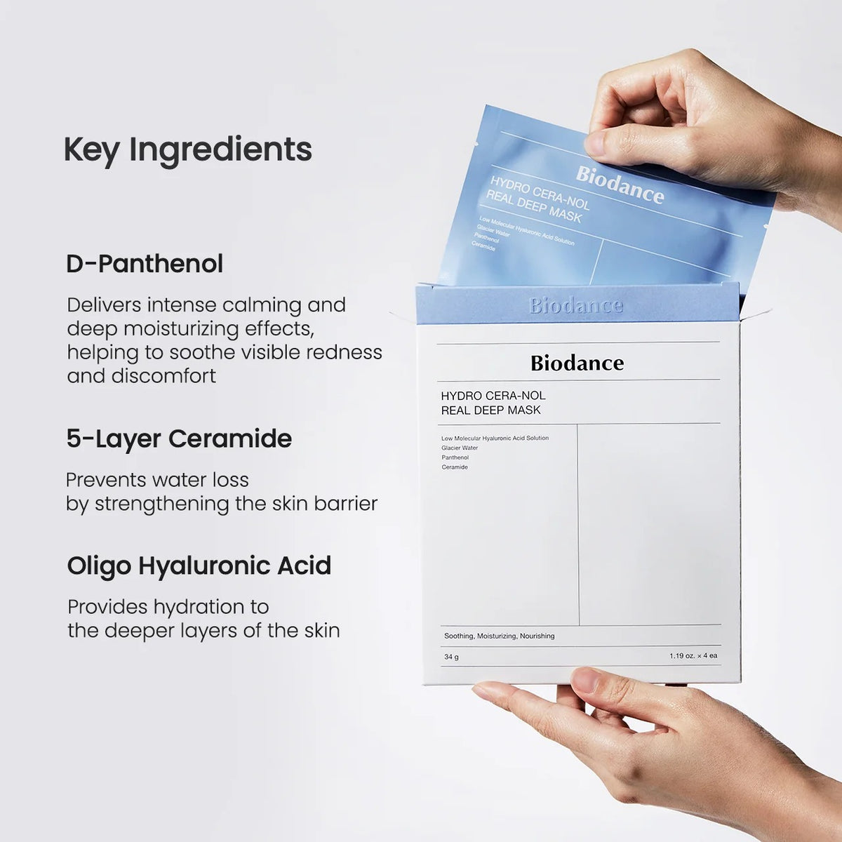Biodance - Hydro Cera-nol Real Deep Mask (4ea)
