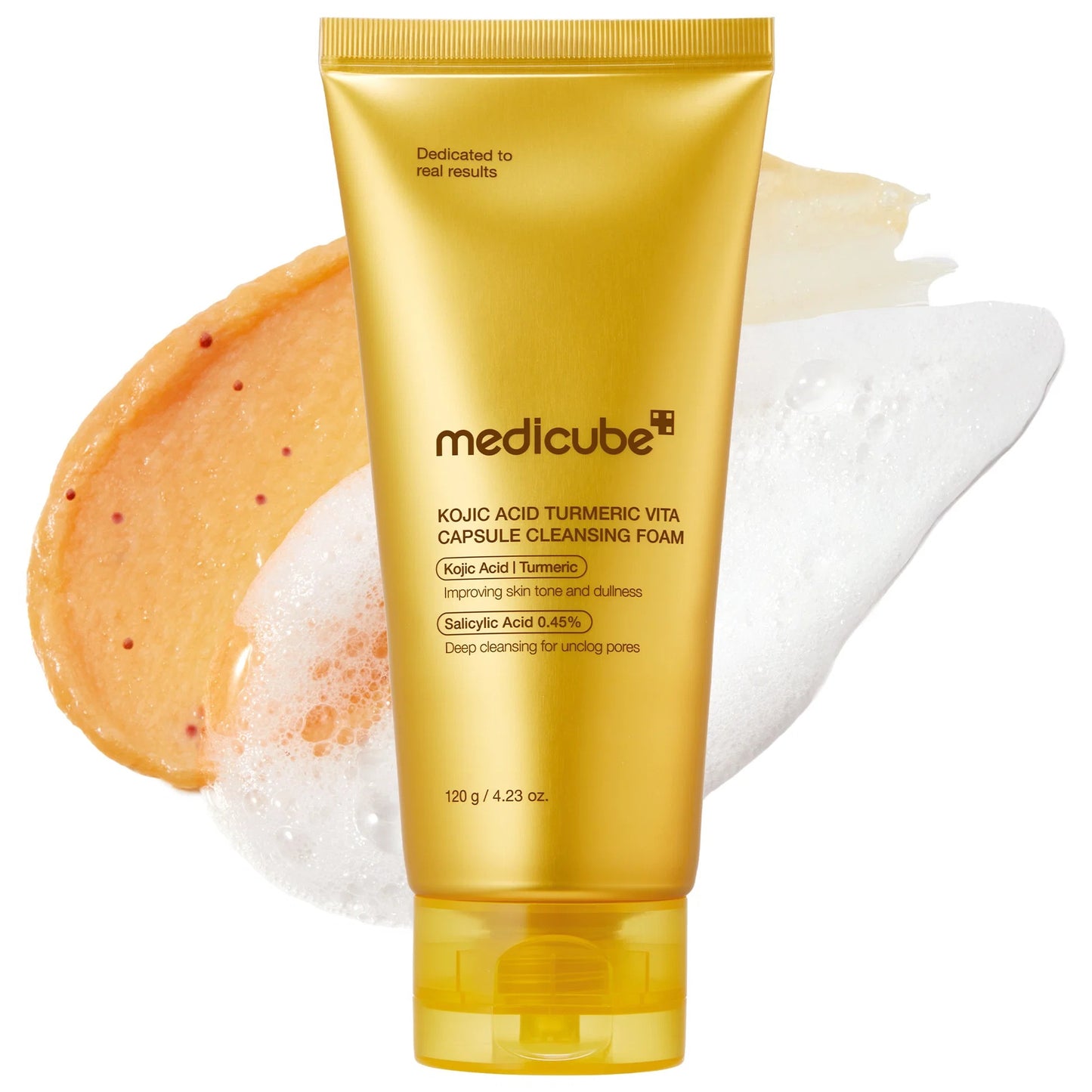 Medicube - Kojic acid turmeric vita capsule cleansing foam 120g