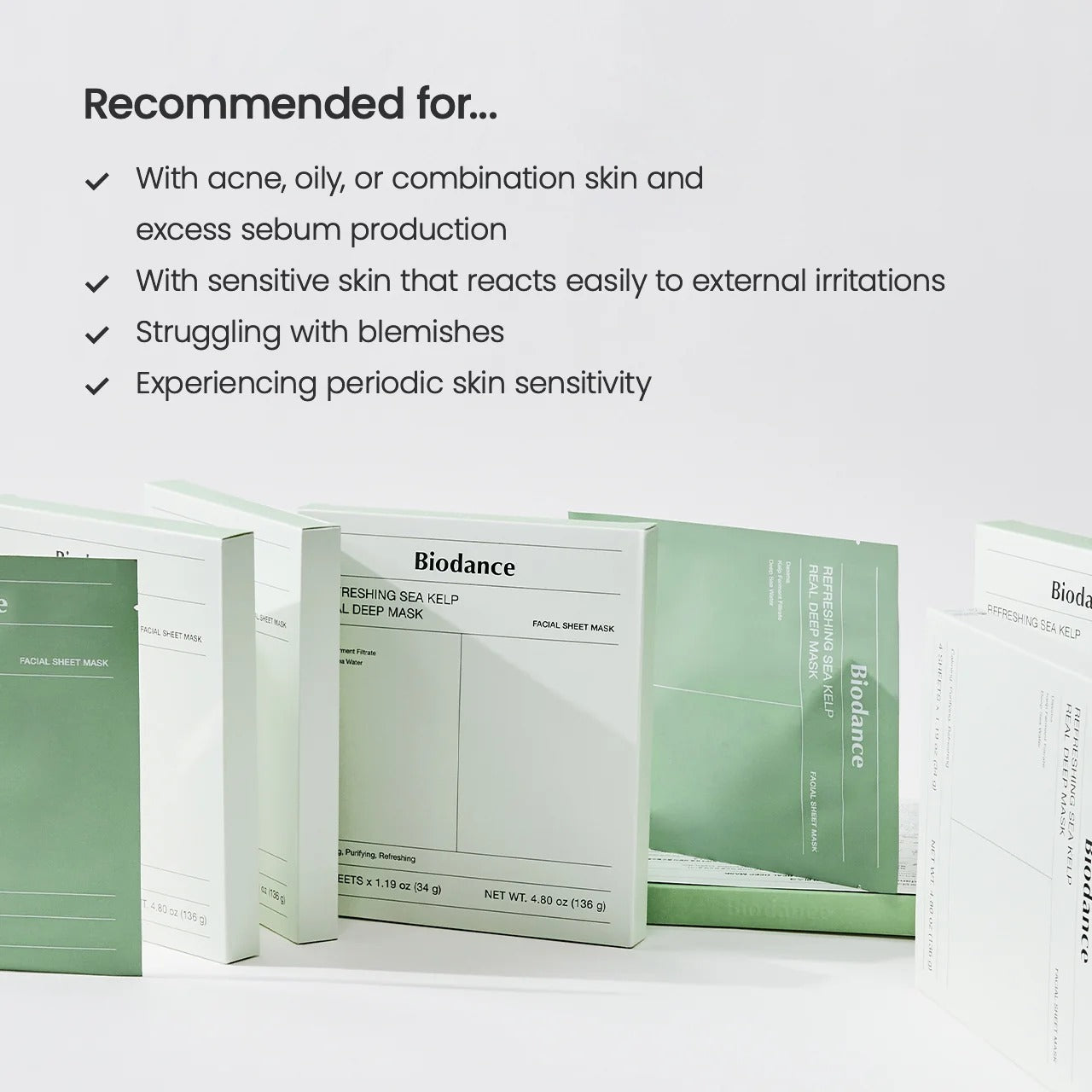Biodance - Refreshing Sea Kelp Real Deep Mask (4ea)