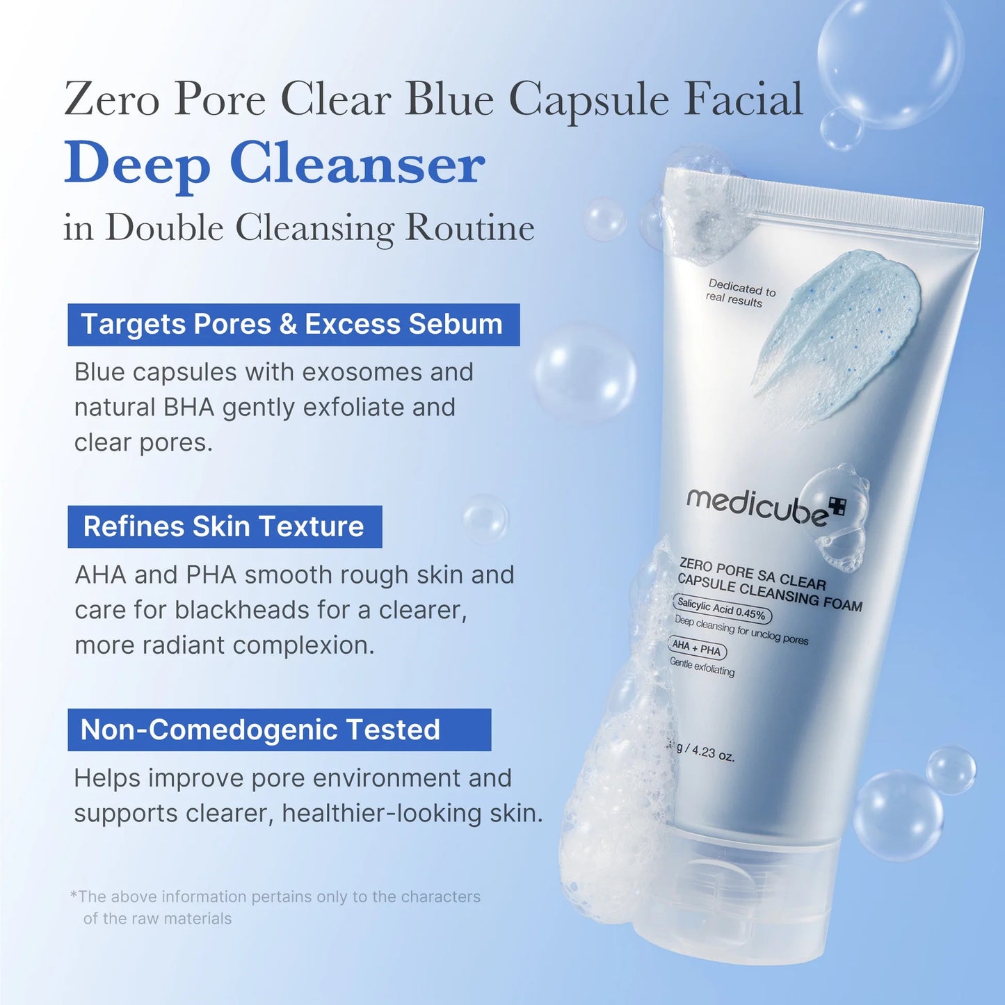Medicube - Zero Pore SA Clear Capsule Cleansing Foam 120g