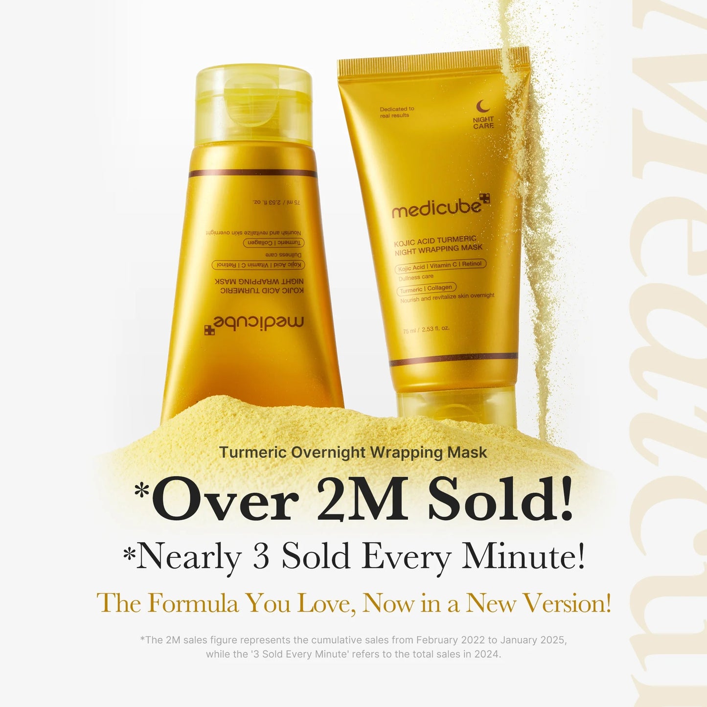 Medicube - Kojic acid turmeric overnight wrapping mask 75g