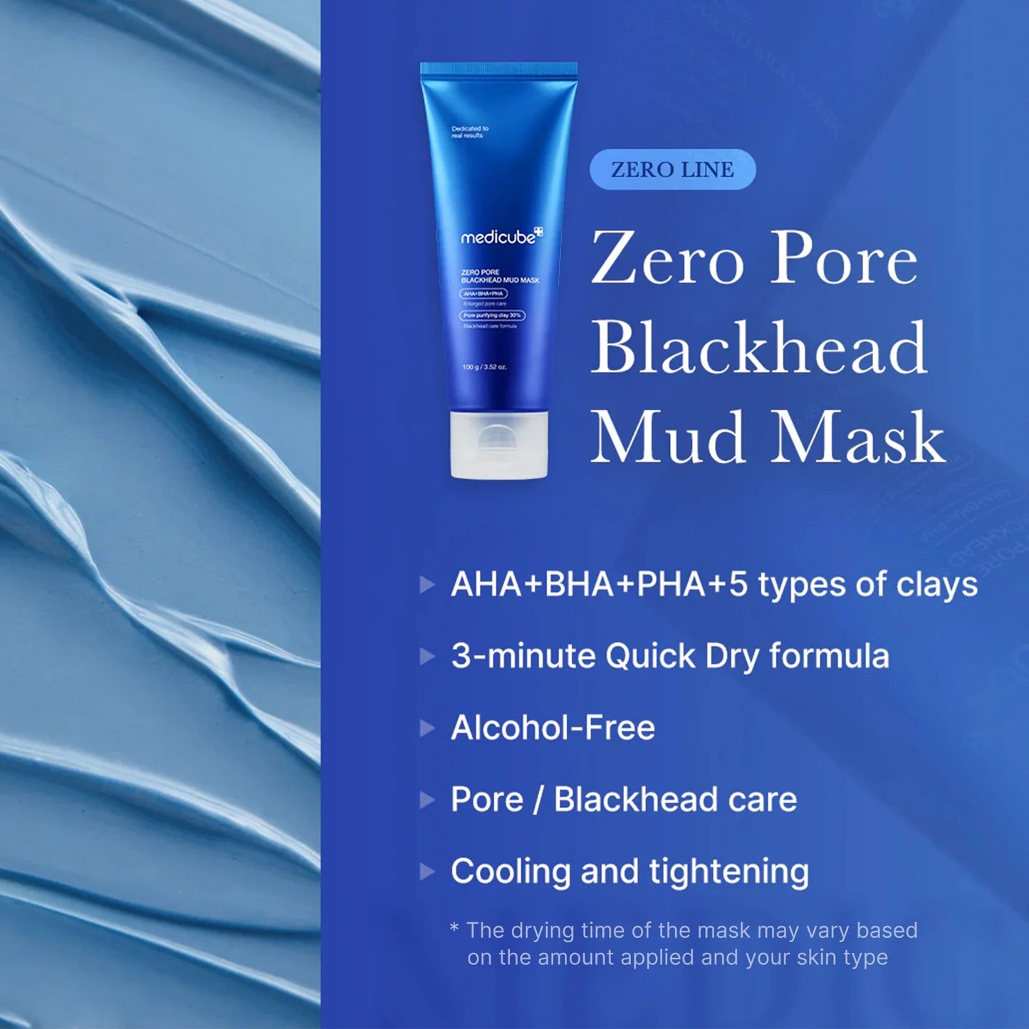 Medicube - Zero pore blackhead mud mask 100g