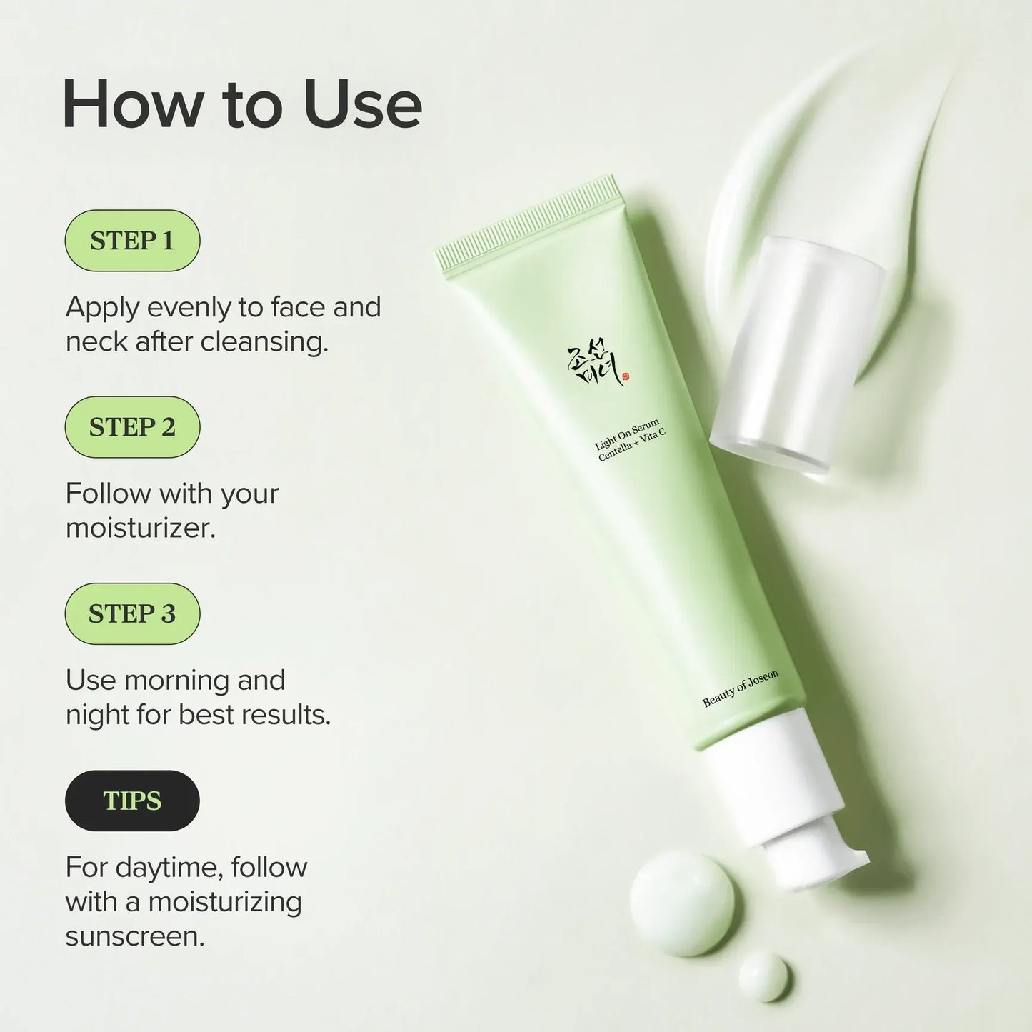 BEAUTY OF JOSEON - Light On Serum: Centella + Vita C 30ml