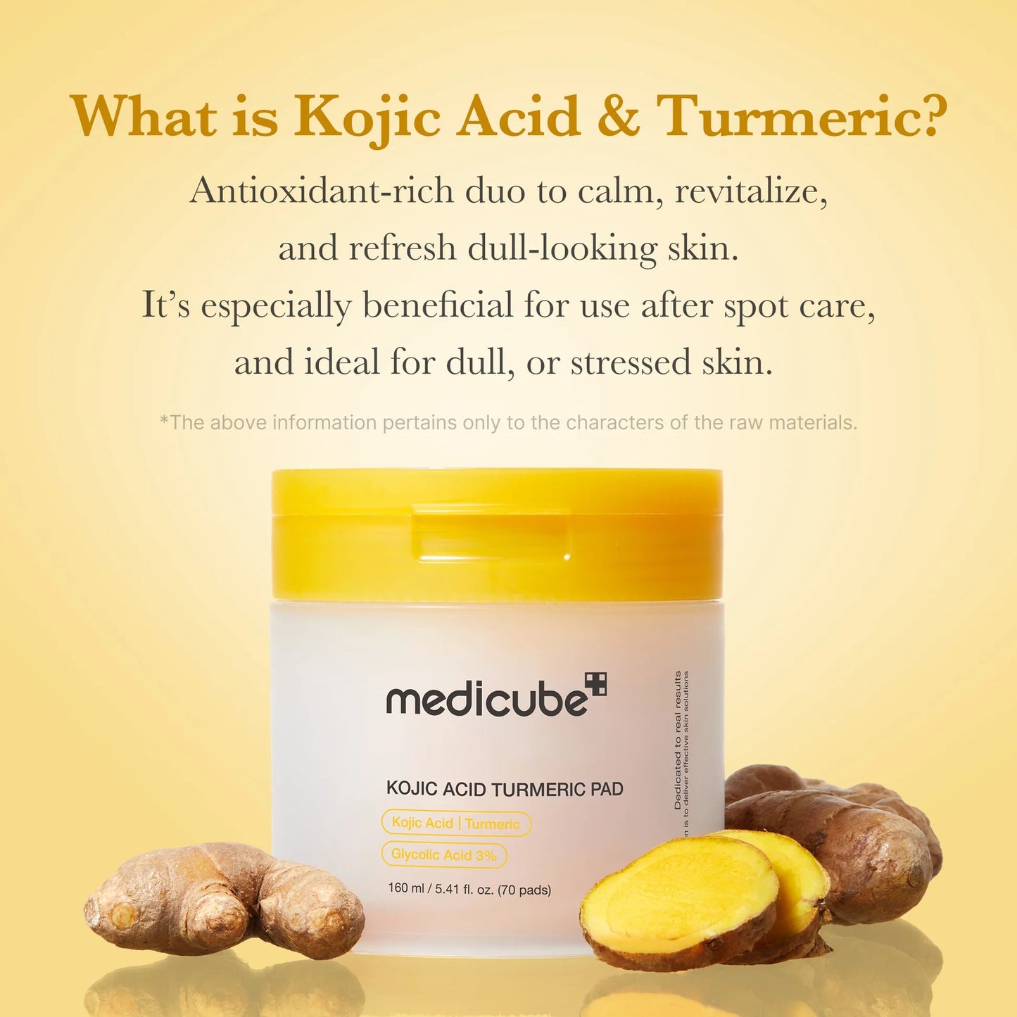 Medicube - Kojic Acid Tumeric Toner Pad 70pcs