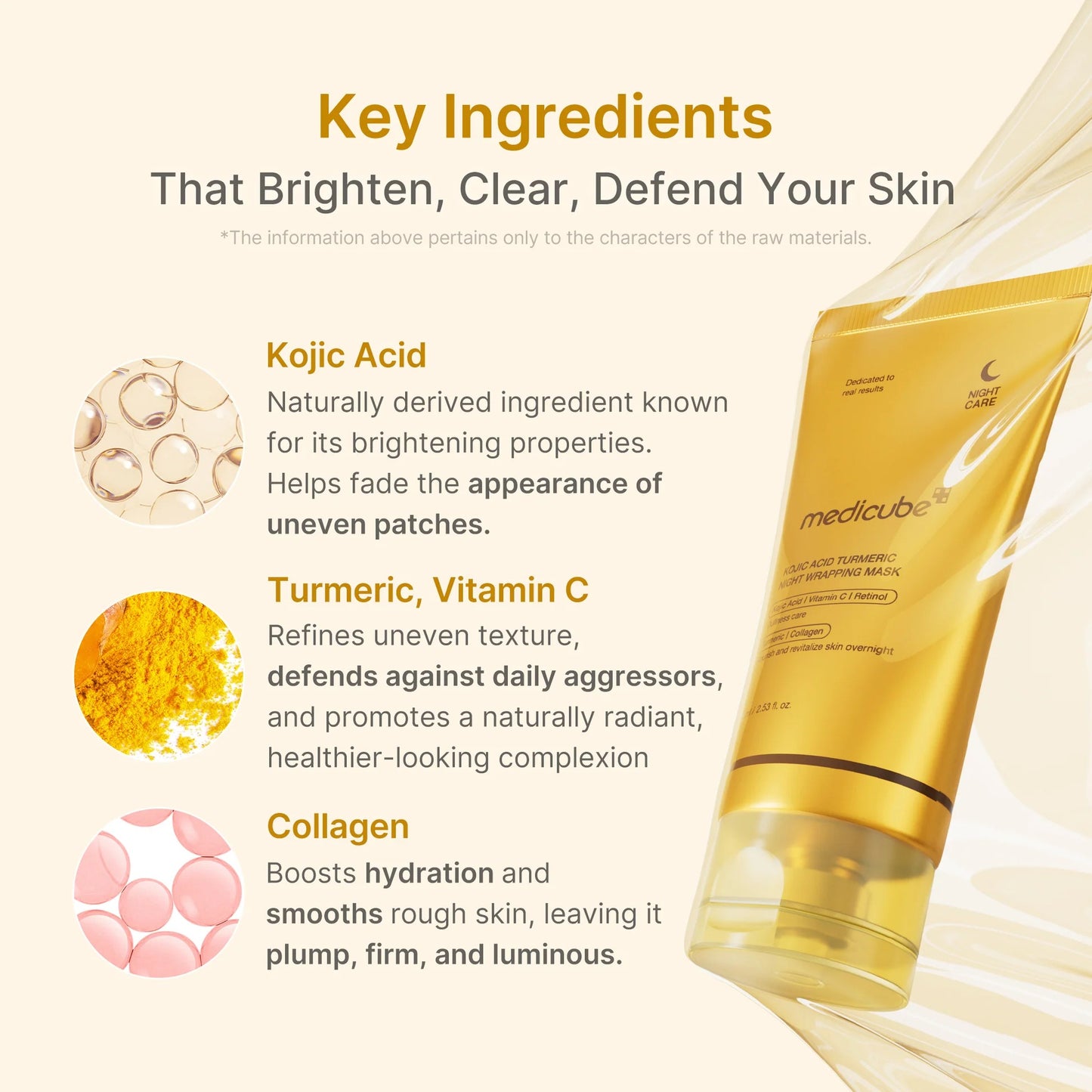 Medicube - Kojic acid turmeric overnight wrapping mask 75g