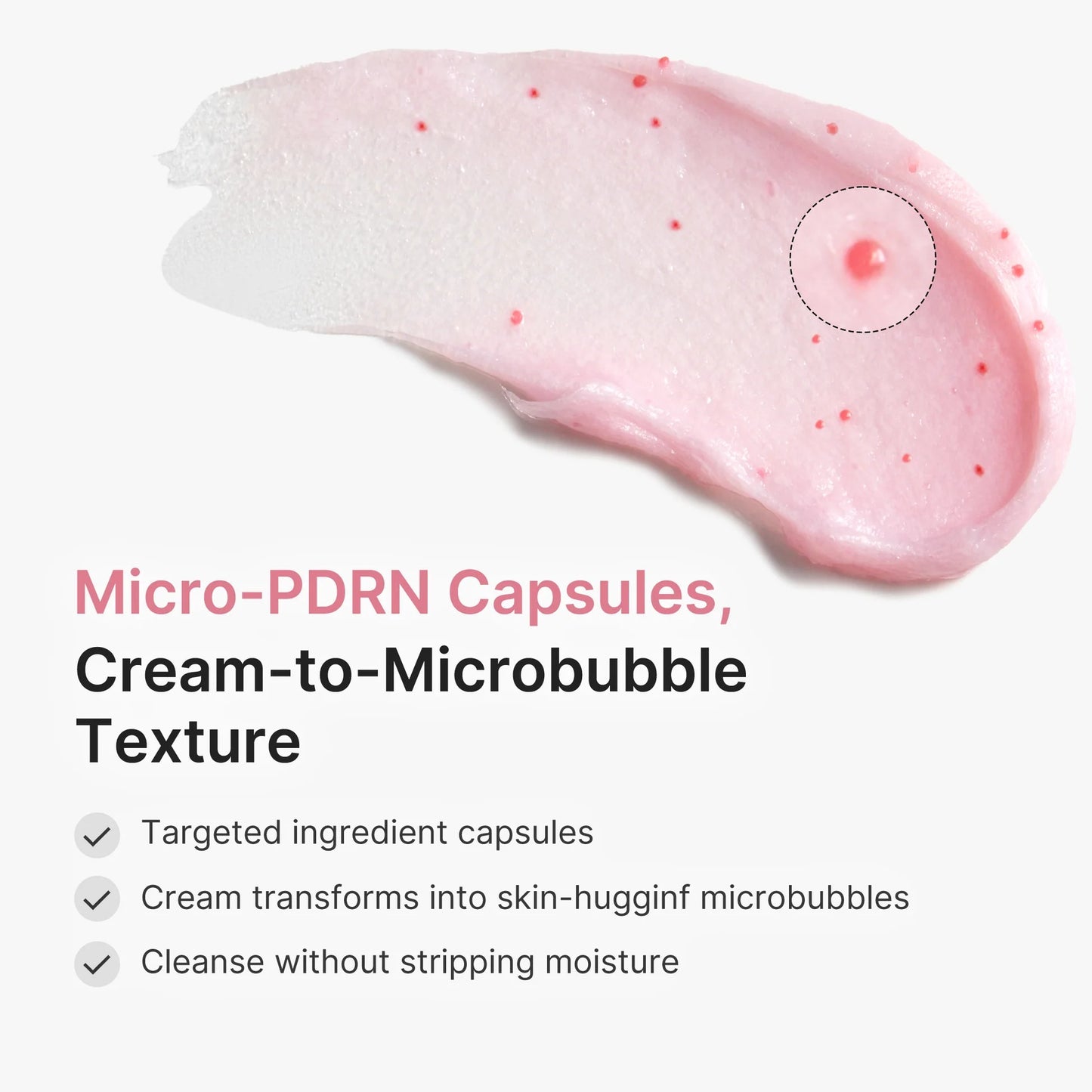 Medicube - PDRN pink glutathione capsule cleansing foam 120g