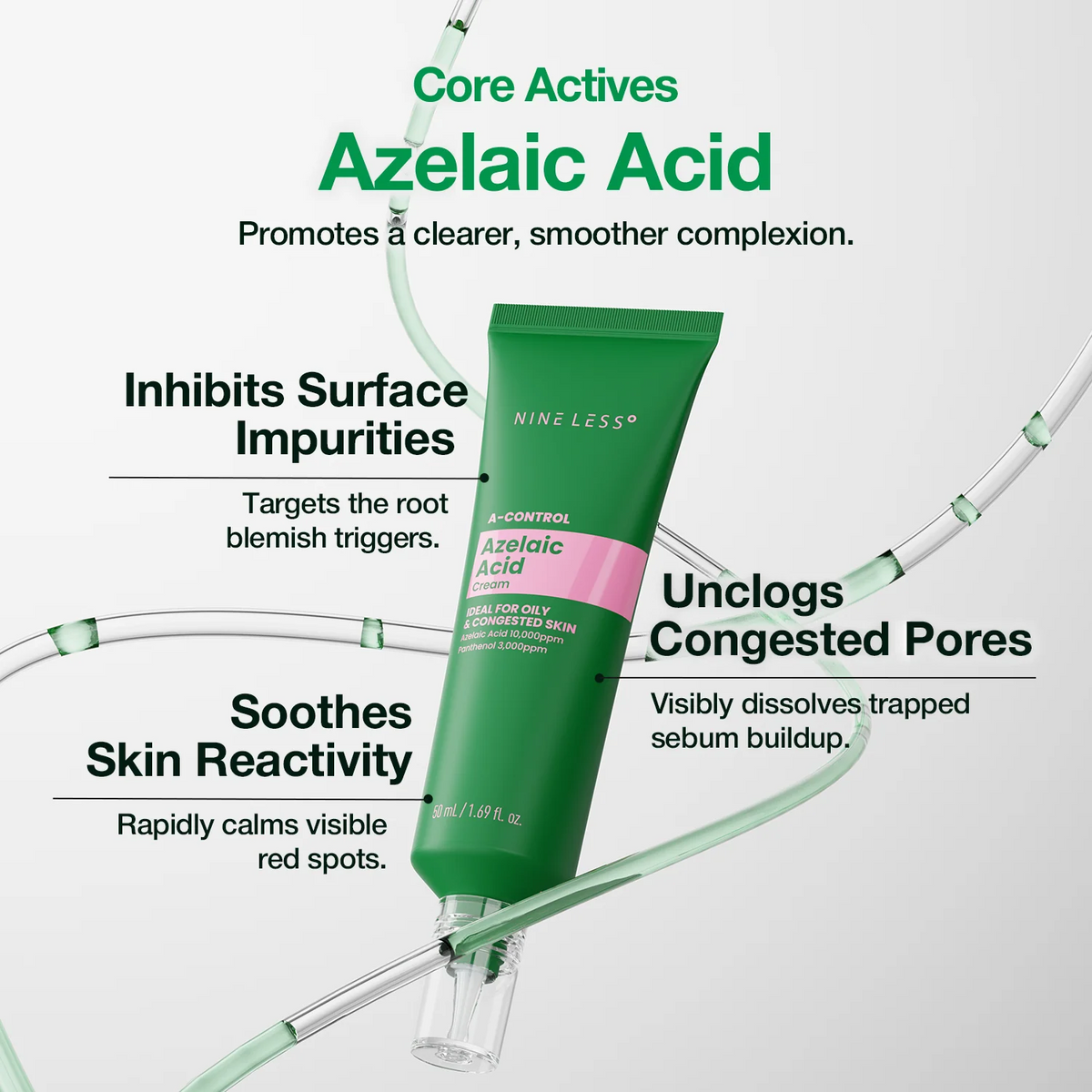 NINELESS - A-CONTROL Azelaic Acid Cream 50ml