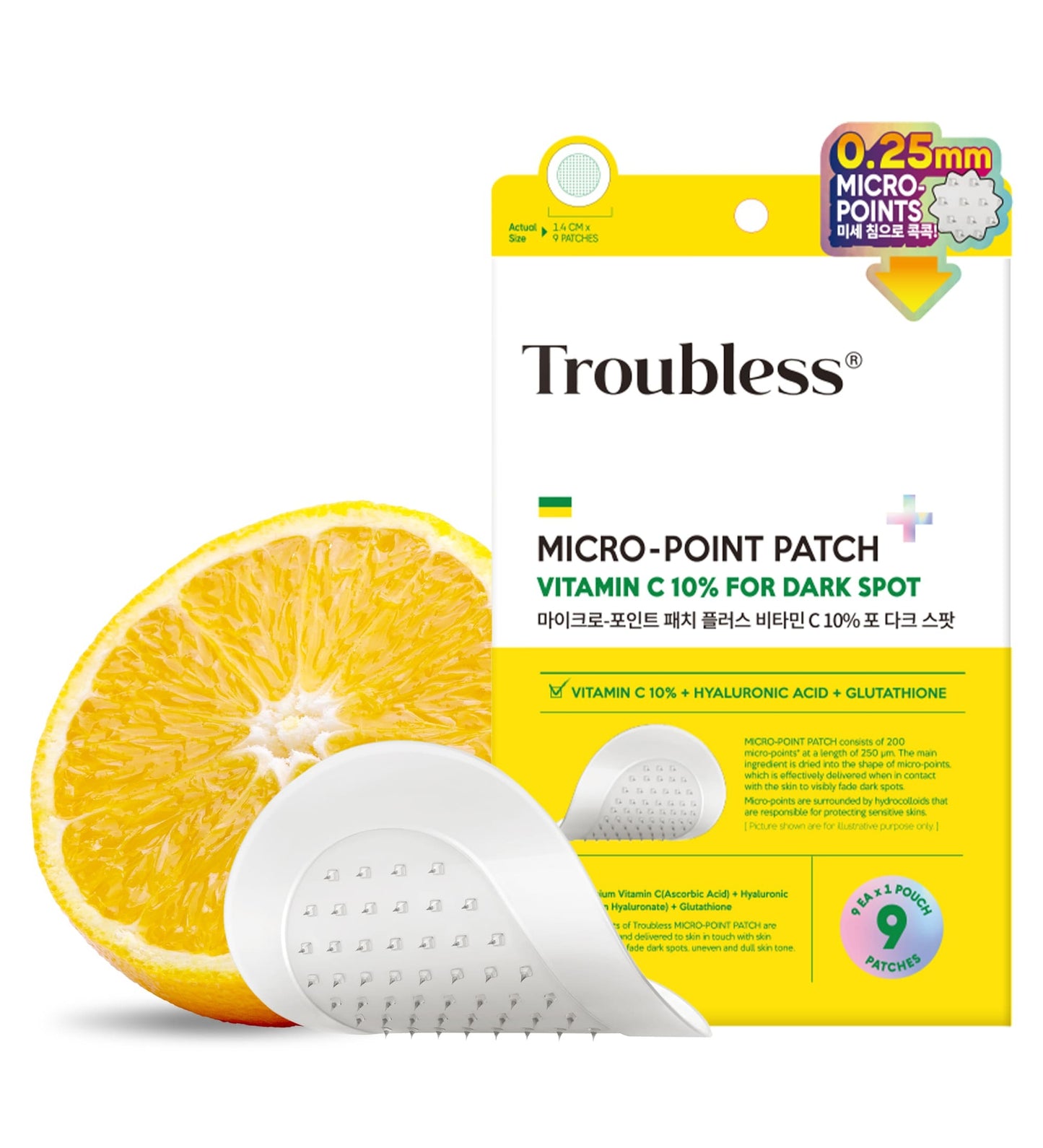 Troubless - Micro-Point Patch Plus Vitamin C 10% 9 Patches