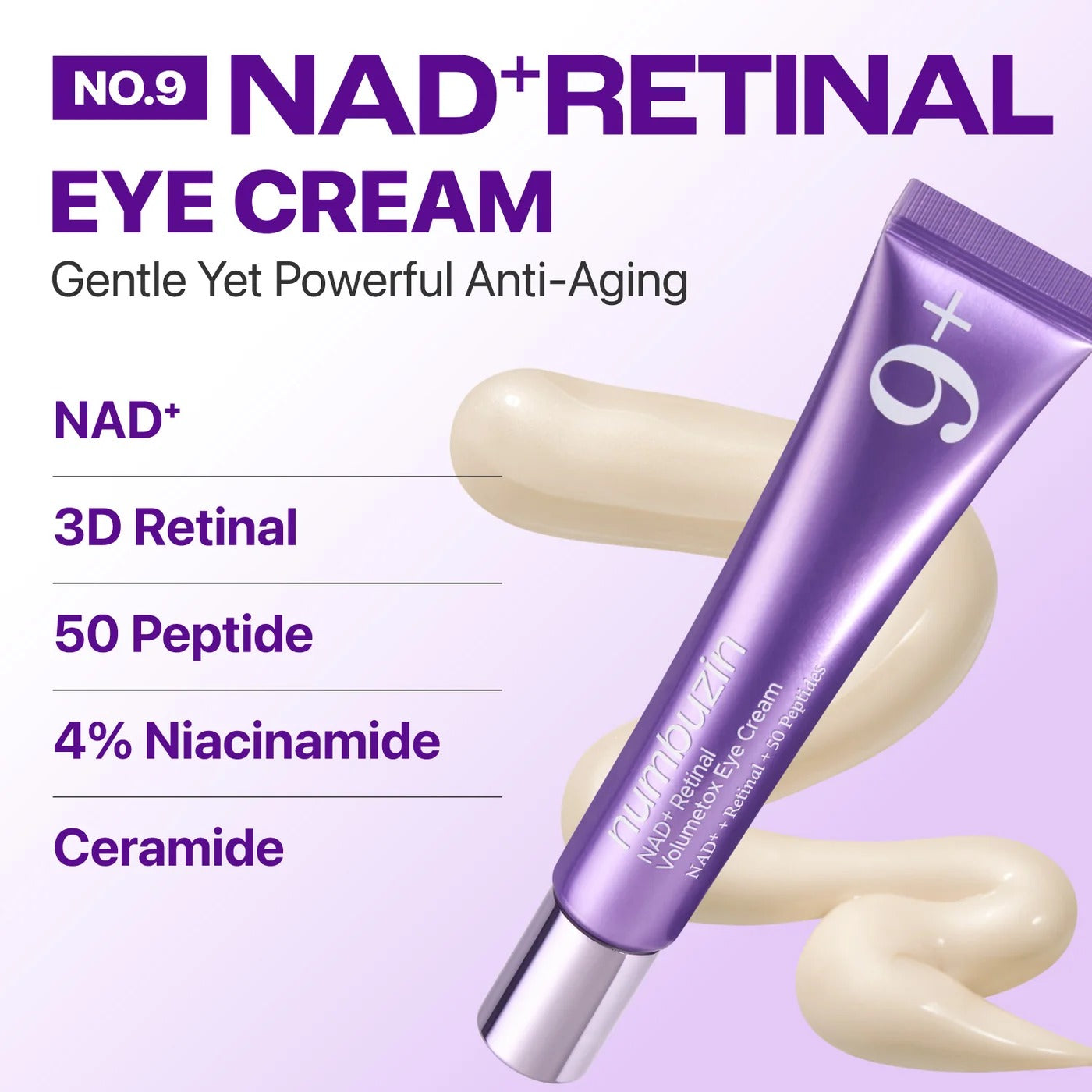 numbuzin - No.9 NAD+ Retinal Volumetox Eye Cream 20ml