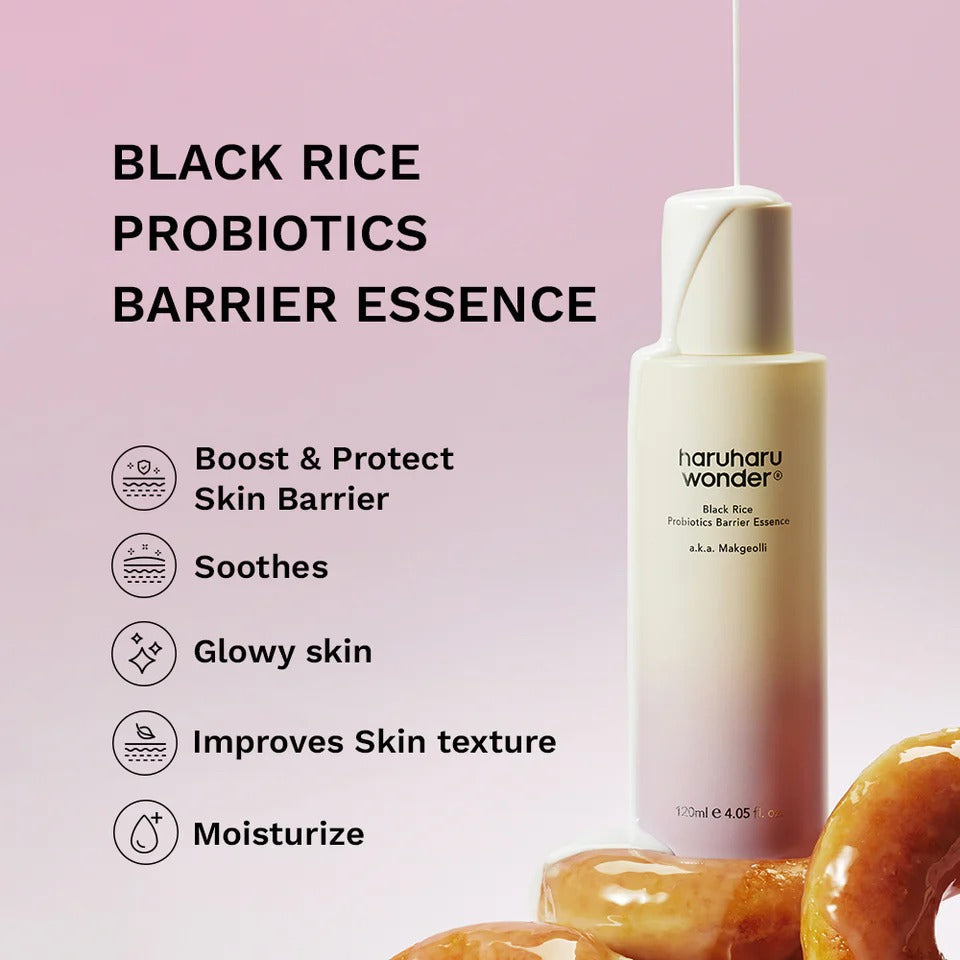 HaruHaru Wonder - Black Rice Probiotics Barrier Essence 120ml