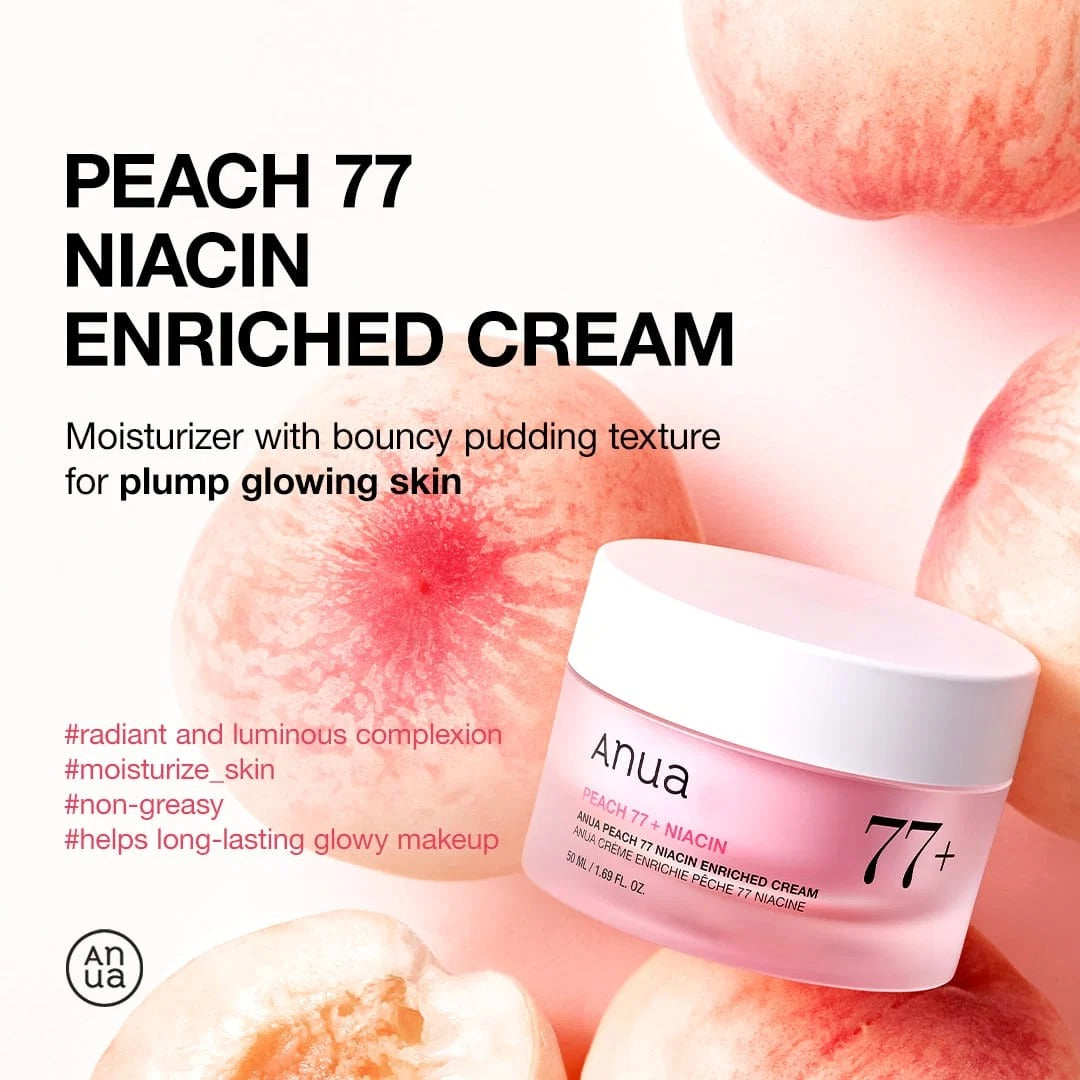 Anua - Peach 77 niacinamide enriched cream 50ml