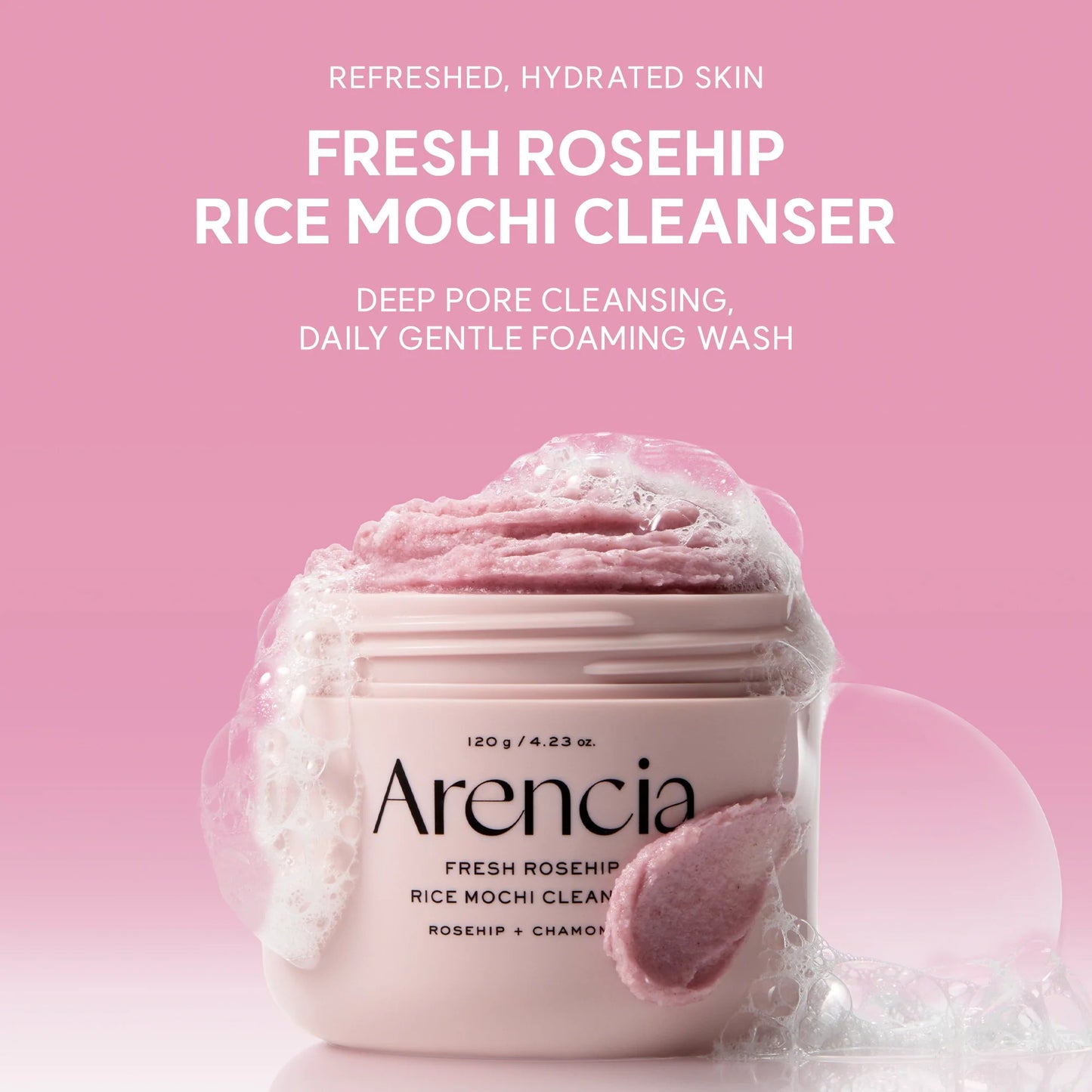 ARENCIA - Rosehip Rice Mochi Cleanser 120g