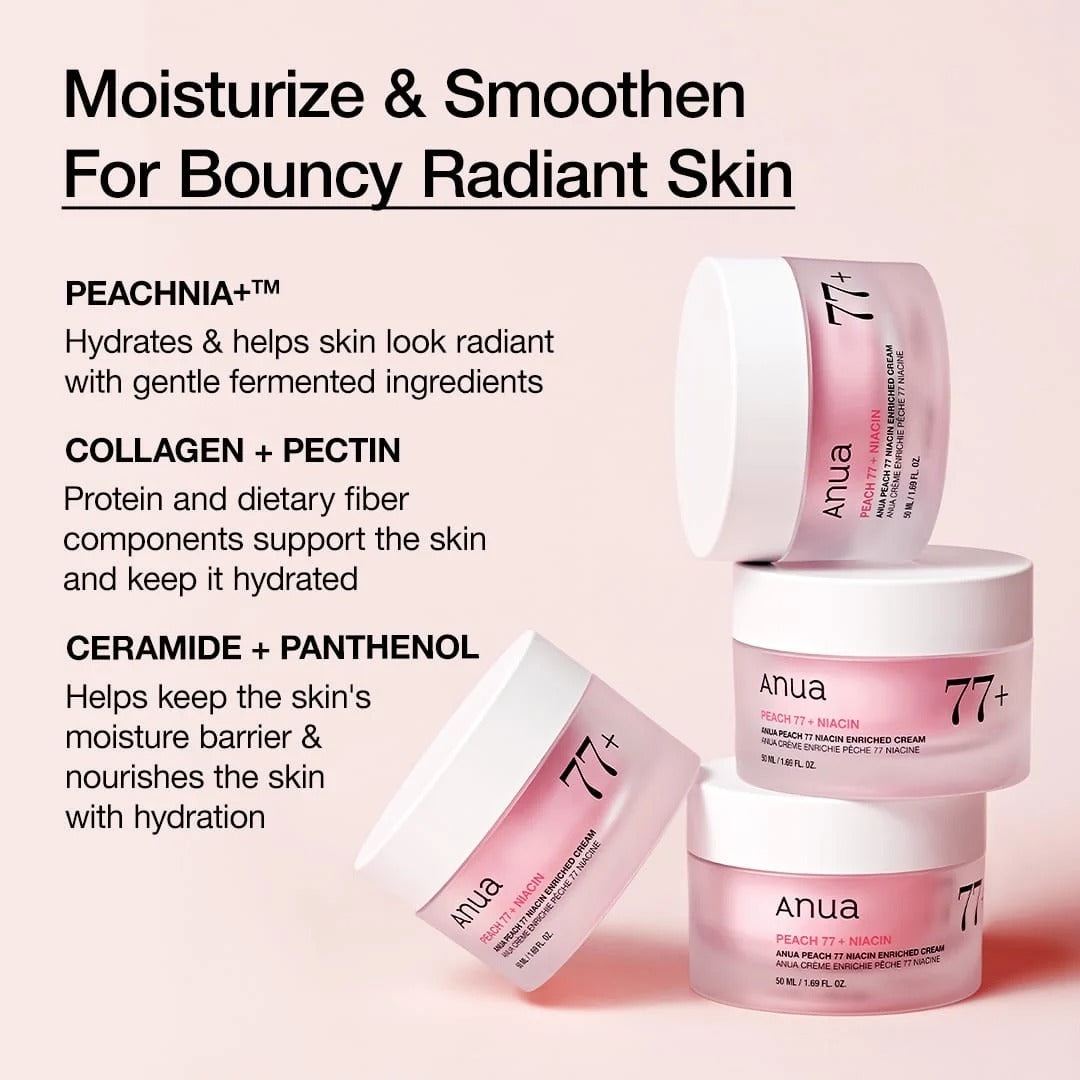 Anua - Peach 77 niacinamide enriched cream 50ml