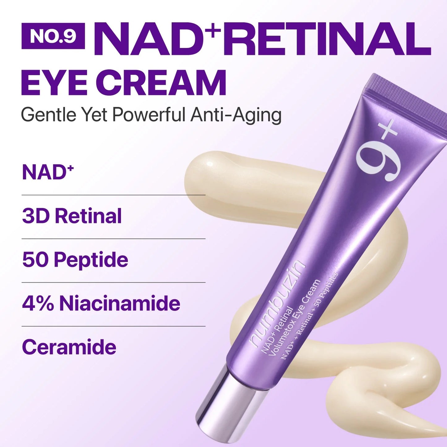 numbuzin - No.9 NAD+ Retinal Volumetox Eye Cream 20ml