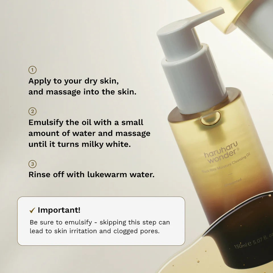 HaruHaru Wonder - Black Rice Deep Cleansing Oil 150ml