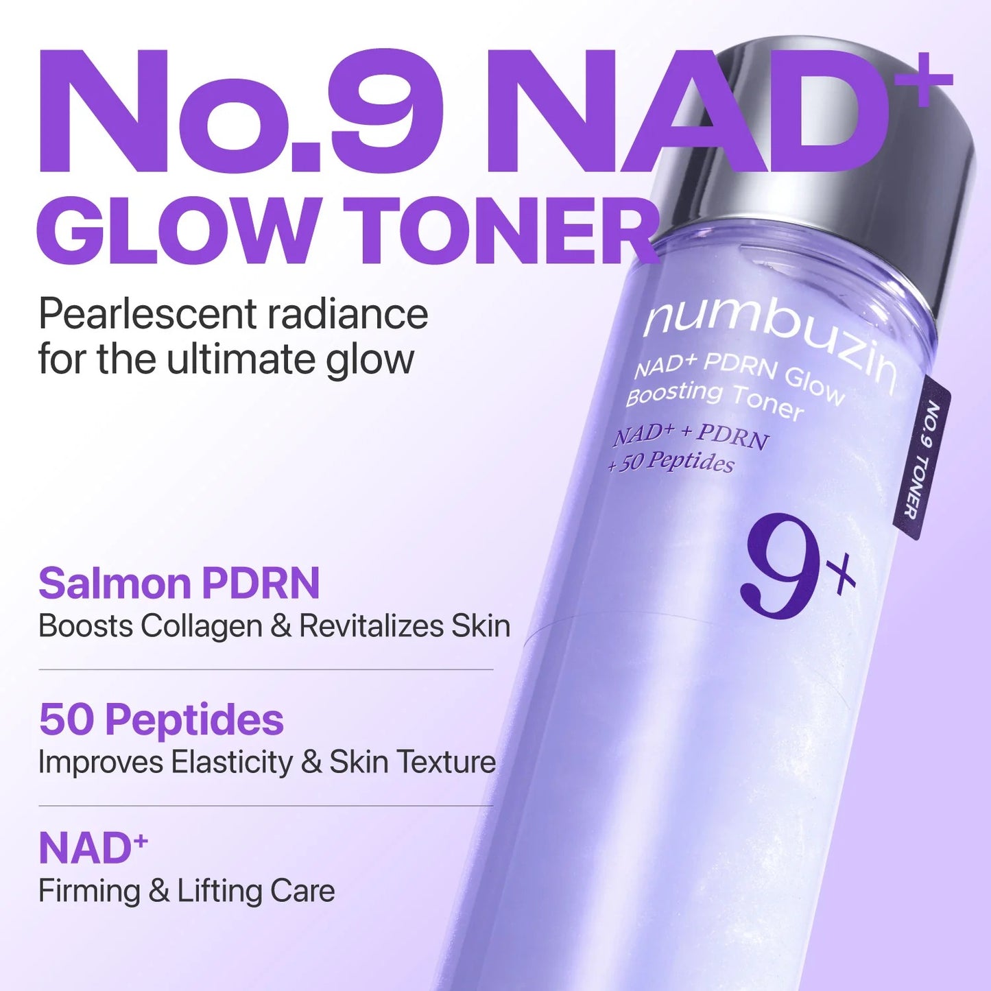 numbuzin - No.9 NAD PDRN Glow Boosting Toner 150ml