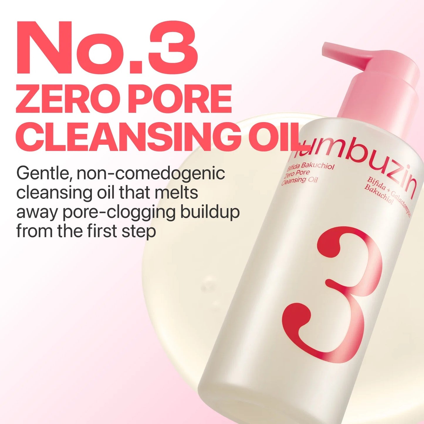 numbuzin - No.3 bifida bakuchiol zero pore cleansing oil 200ml