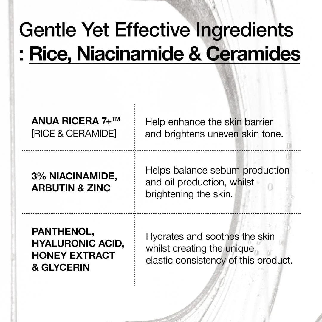 Anua - Rice 7+ Ceramide Hydrating Barrier Serum 50ml
