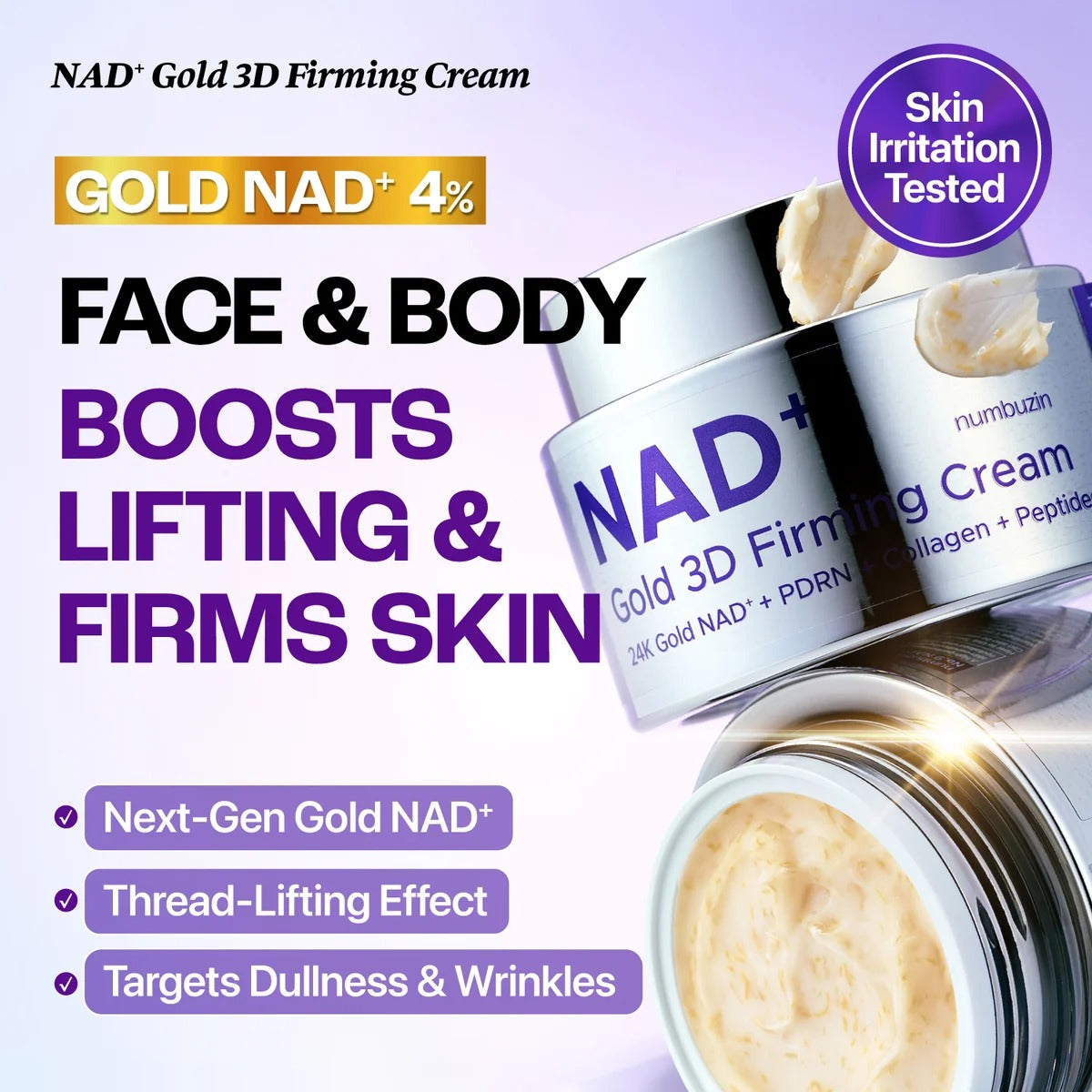 numbuzin - No.9 NAD+ Gold 3D Firming Cream 50ml