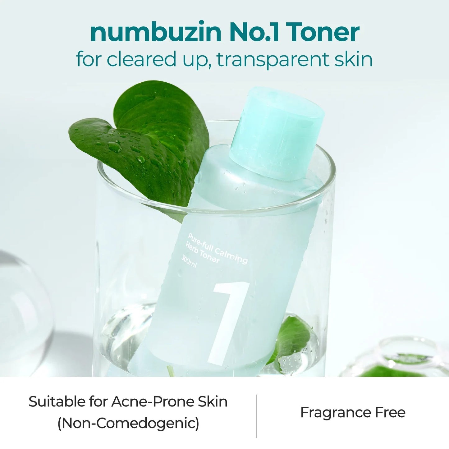 numbuzin - No.1 Pure-full Calming Herb Toner 300ml