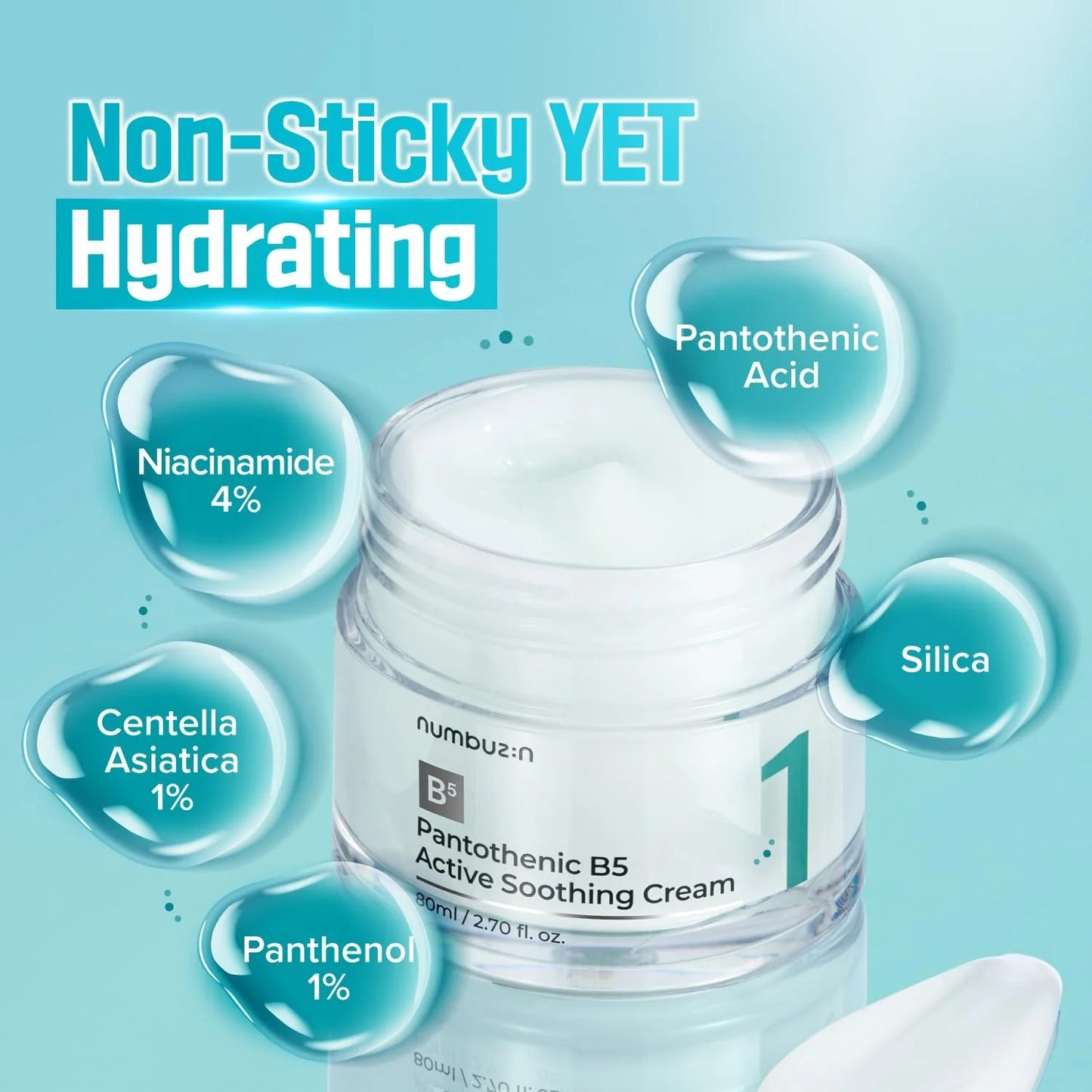 numbuzin - No.1 Pantothenic B5 Active Soothing Cream 80ml