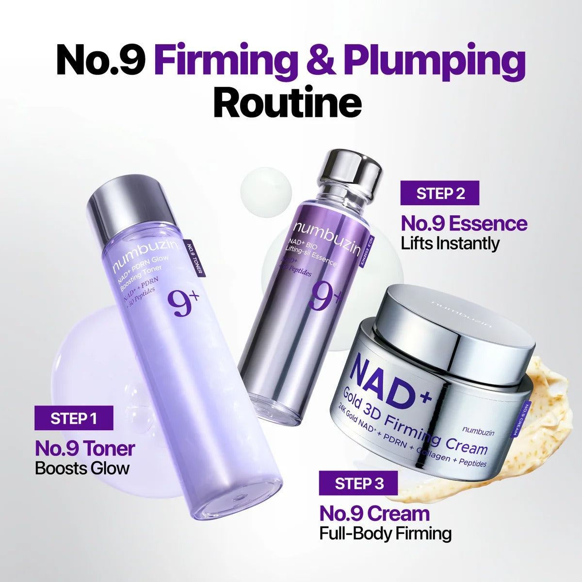 numbuzin - No.9 NAD+ Gold 3D Firming Cream 50ml