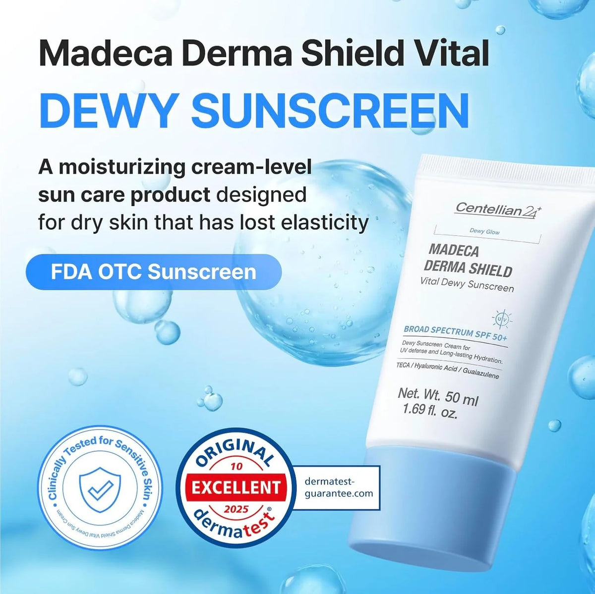 Centellian24 - Madeca Derma Shield Vital Dewy Sunscreen 50ml