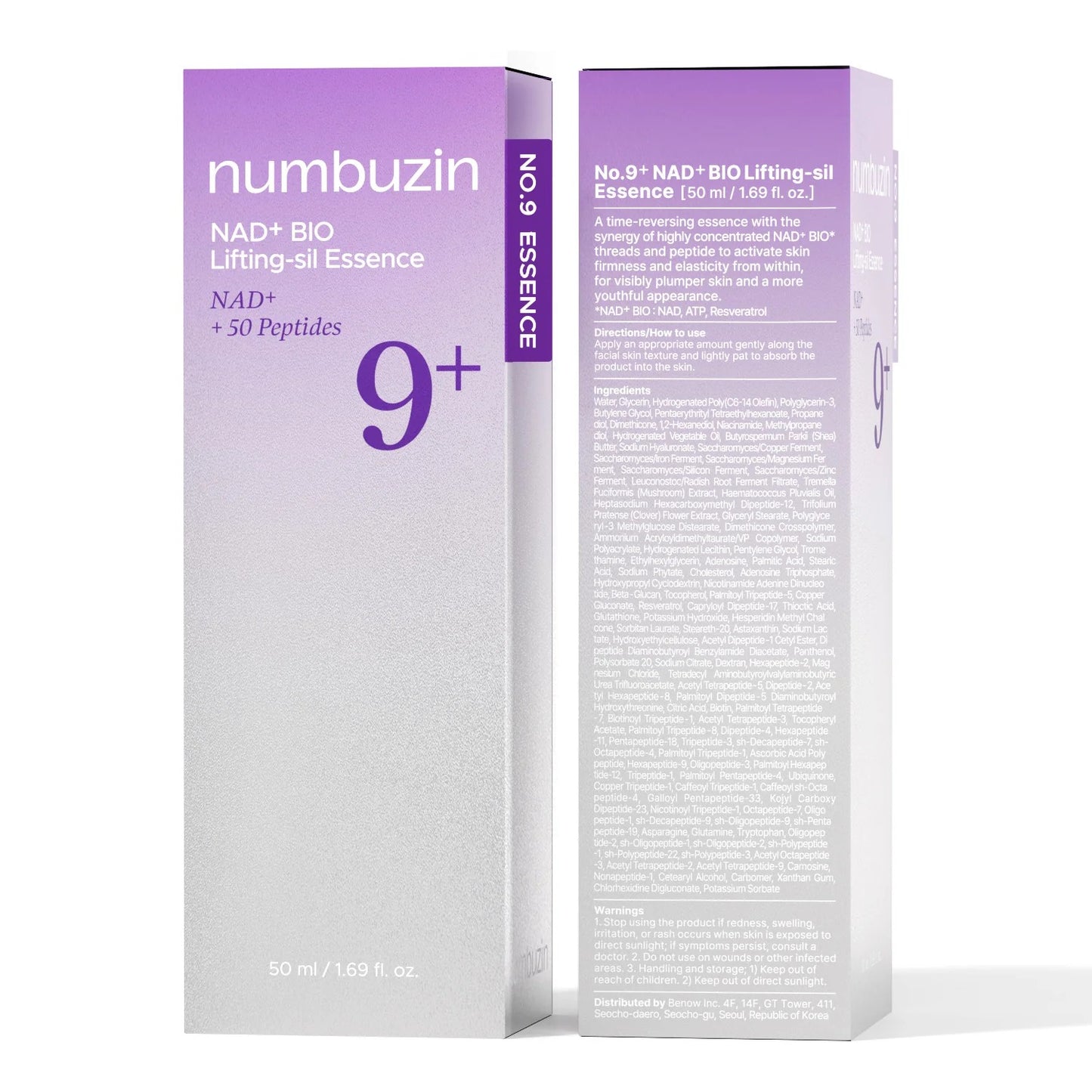 numbuzin - No.9 NAD+ Bio Lifting Essence 50ml